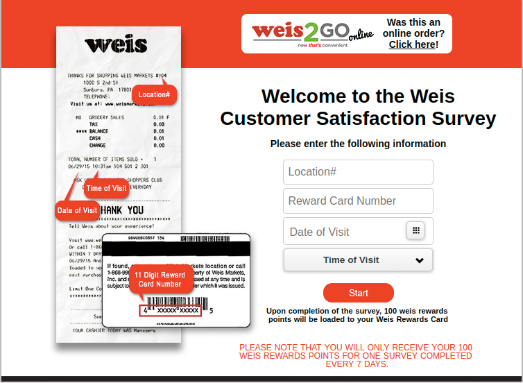 Weis Customer Satisfaction Survey