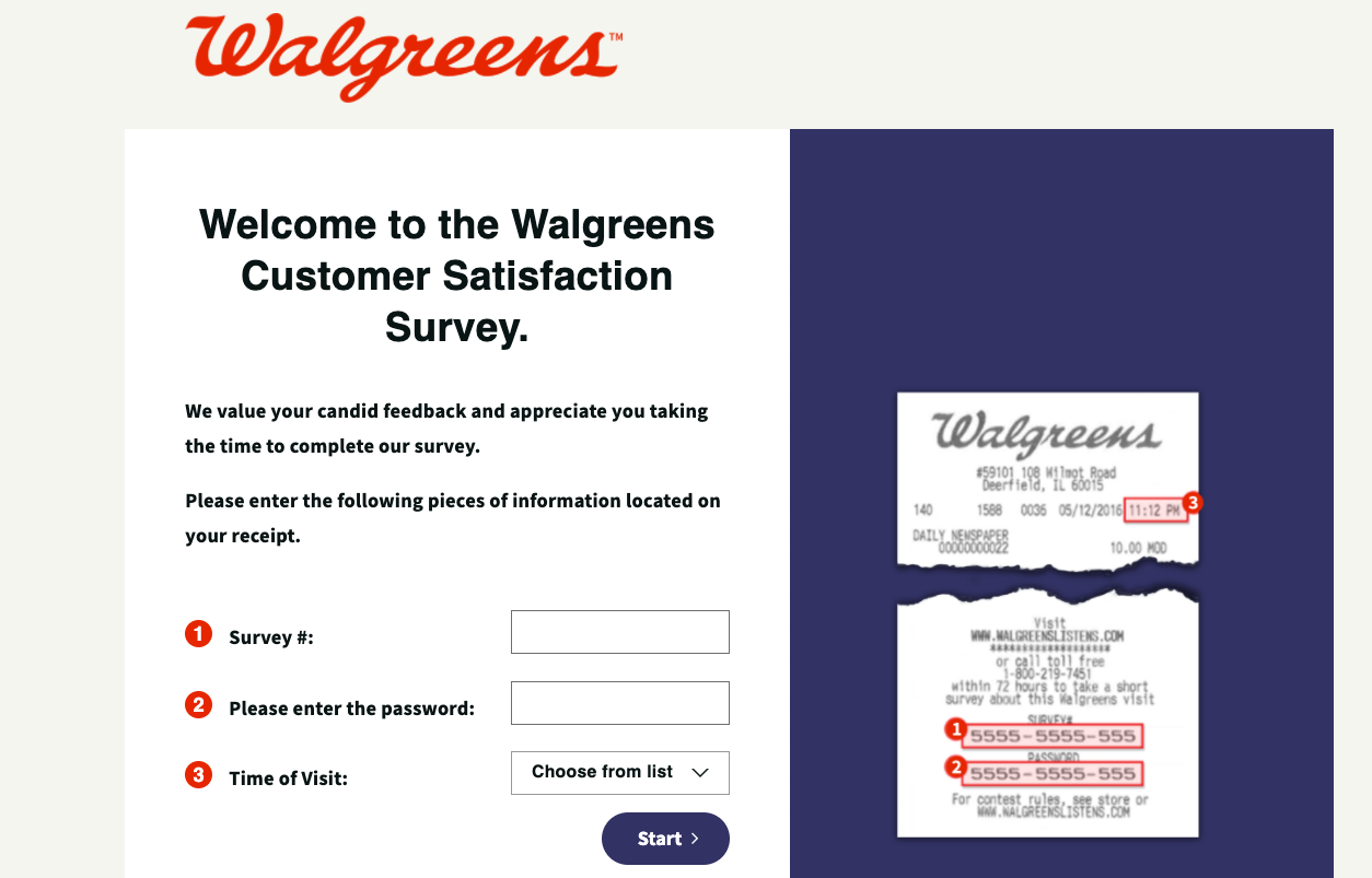 walgreens cares survey