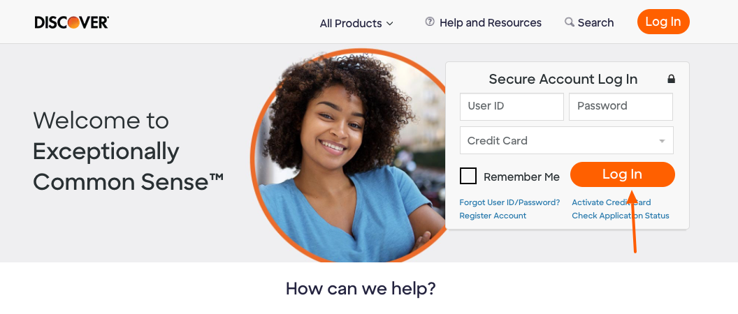 discover it card login