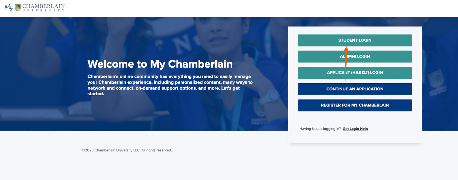 Chamberlain University Student Login