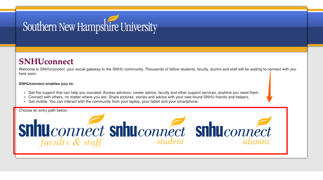 SNHU Connect Login