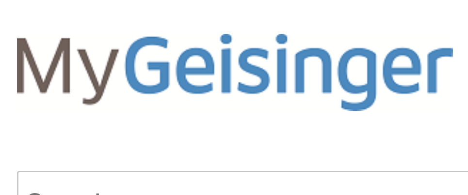mygeisinger login page