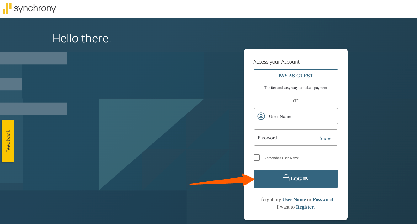 ABC Warehouse Credit Card Login