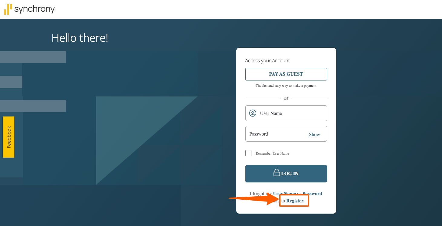 Register for Ashley Furniture Credit Card